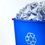 Blue bin recycle box