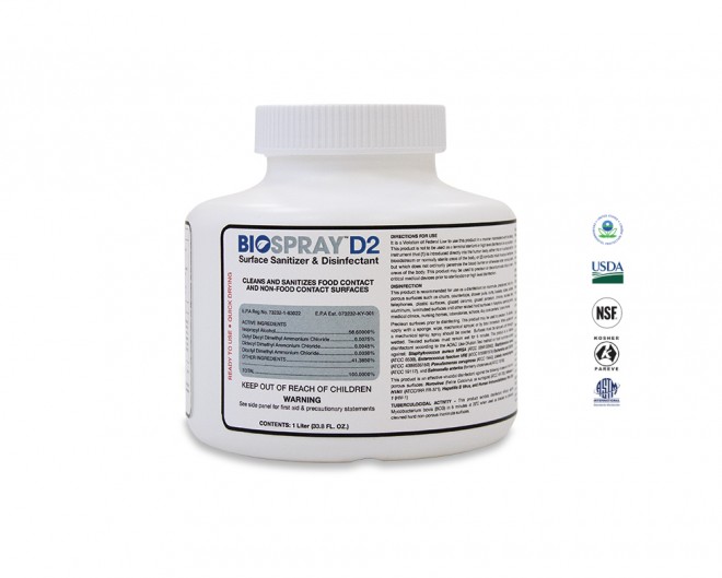 BIOSPRAY D2 Surface Sanitizer