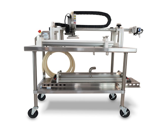 Portable cart to move and store PureBelt Modular and Portable