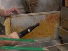 Goodway steam cleaner greasy wall